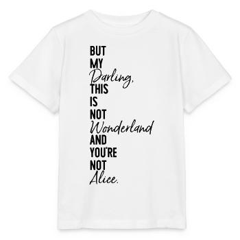Alice Wonderland - Stanley/Stella MINI CREATOR Kids’ T-Shirt - white - Front - Maike (125cm)