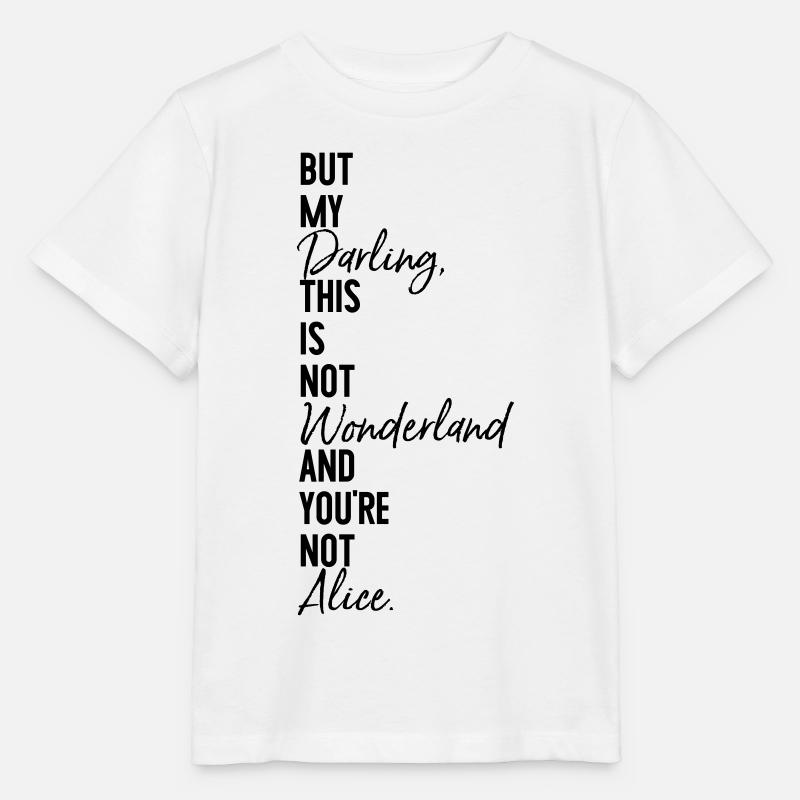Alice Wonderland - T-shirt bio MINI CREATOR Stanley/Stella Enfant - blanc