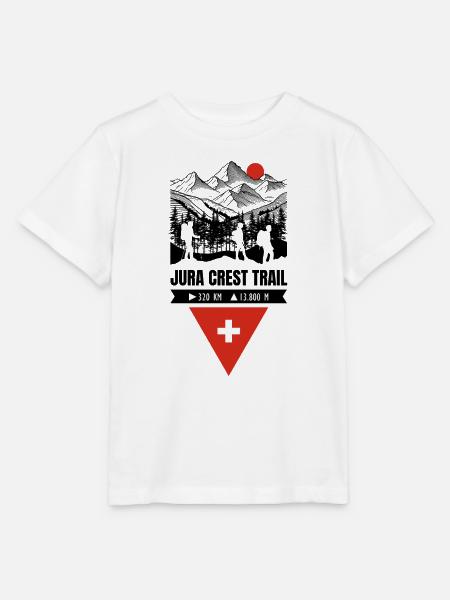 Schweiz Jura Crest Trail - Stanley/Stella Kinder T-Shirt MINI CREATOR - Weiß