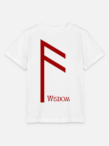 Ansuz Rune Weisheit Rot – Wikinger Futhark - Stanley/Stella Kinder T-Shirt MINI CREATOR  - Weiß