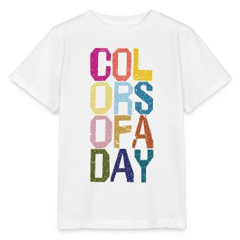 Farben des Tages - Stanley/Stella Kinder T-Shirt MINI CREATOR  - Weiß - Vorne - Maike (125cm)