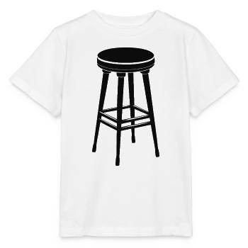 Hocker, Stuhl Barhocker - Stanley/Stella Kinder T-Shirt MINI CREATOR  - Weiß - Vorne - Maike (125cm)