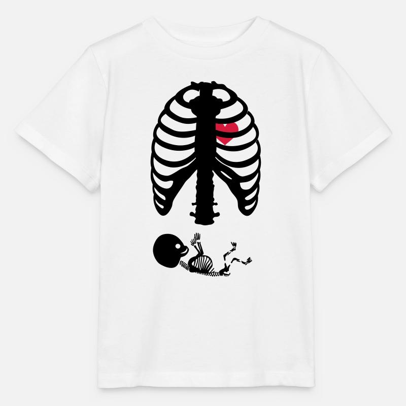 Squelette de grossesse - T-shirt bio MINI CREATOR Stanley/Stella Enfant - blanc