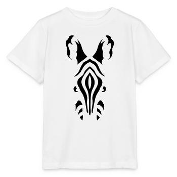zebre tete animaux feroce - T-shirt bio MINI CREATOR Stanley/Stella Enfant - blanc - Devant - Maike (125cm)