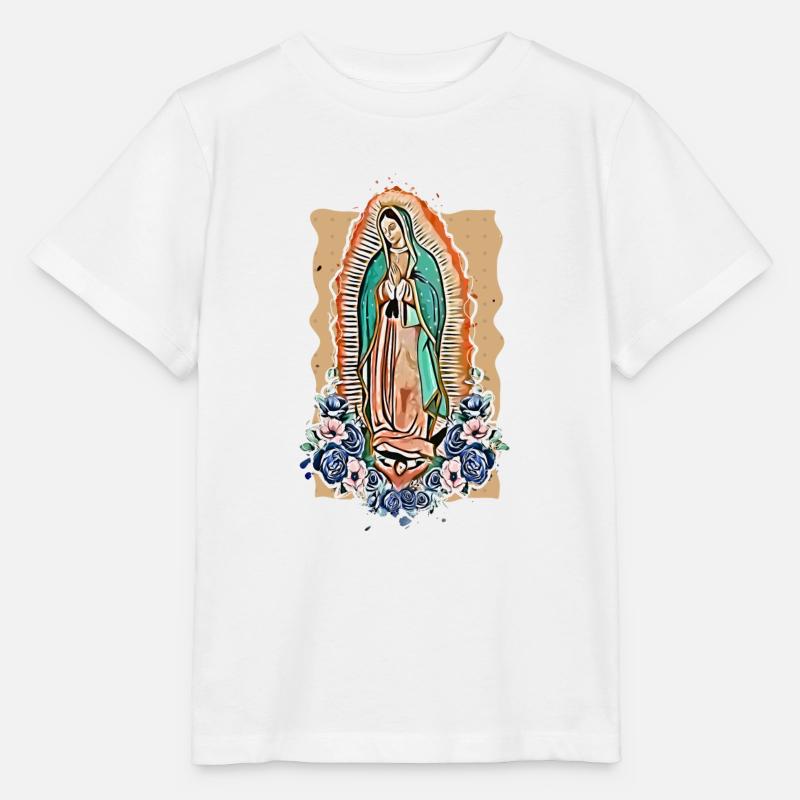 Marie la Vierge - T-shirt bio MINI CREATOR Stanley/Stella Enfant - blanc