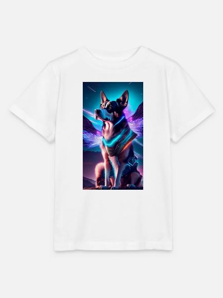 AstroDog Watcher - Stanley/Stella Kinder T-Shirt MINI CREATOR  - Weiß