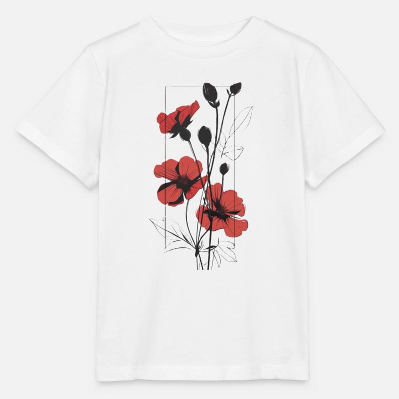 Fleurs élégantes - T-shirt bio MINI CREATOR Stanley/Stella Enfant - blanc