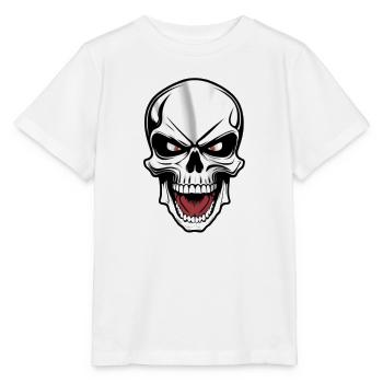 Rockmusik Totenkopf - Stanley/Stella Kinder T-Shirt MINI CREATOR  - Weiß - Vorne - Maike (125cm)