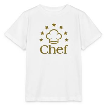 Chef Chef's Hat - Stanley/Stella MINI CREATOR Kids’ T-Shirt - white - Front - Maike (125cm)