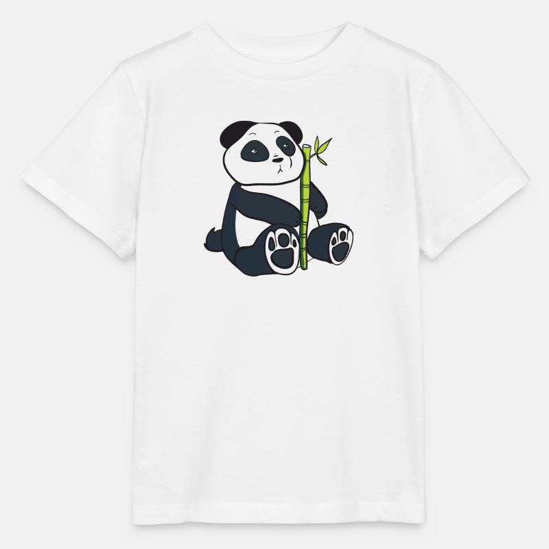Panda - T-shirt bio MINI CREATOR Stanley/Stella Enfant - blanc