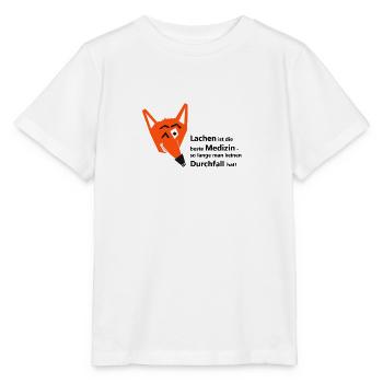 Lachen ist die beste Medizin - Stanley/Stella Kinder T-Shirt MINI CREATOR  - Weiß - Vorne - Maike (125cm)