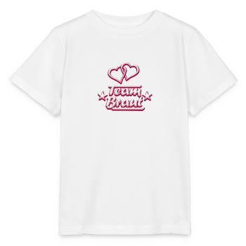 Team Braut - Stanley/Stella Kinder T-Shirt MINI CREATOR  - Weiß - Vorne - Maike (125cm)