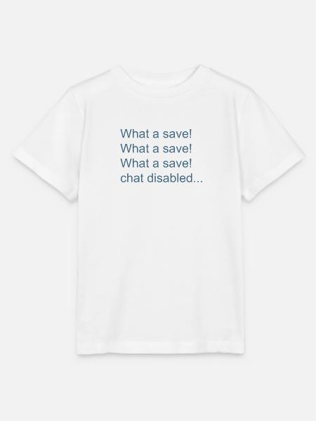 What a save! - Stanley/Stella Kinder T-Shirt MINI CREATOR  - Weiß