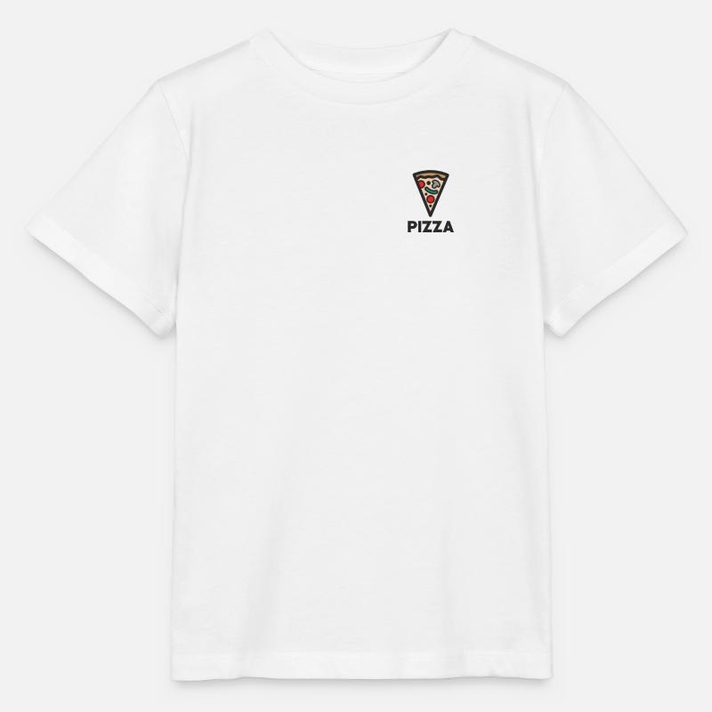 Pizza Logo - Stanley/Stella Kinder T-Shirt MINI CREATOR  - Weiß