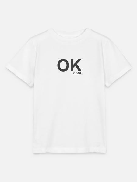 OK cool. - Stanley/Stella Kinder T-Shirt MINI CREATOR  - Weiß