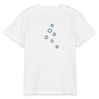 Unterwasserwelt "LUFTBLASEN" Meerebewohner Shirt - Stanley/Stella Kinder T-Shirt MINI CREATOR  - Weiß - Vorne - Maike (125cm)