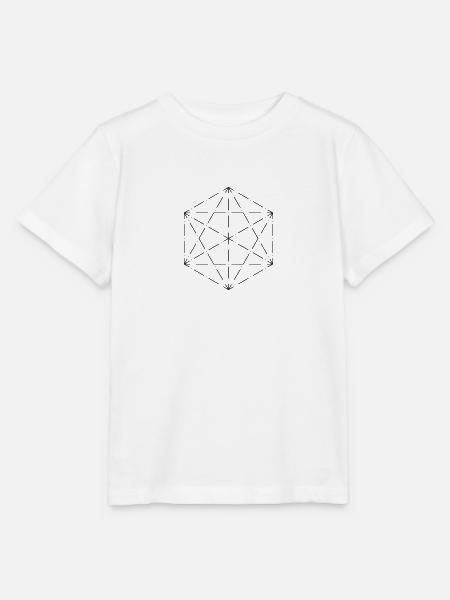 Minimalistisches Hexagon - Stanley/Stella Kinder T-Shirt MINI CREATOR - Weiß