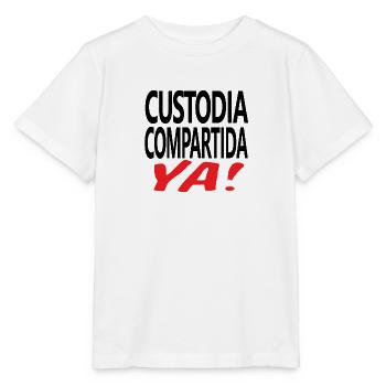 Custodia Compartida YA Negro - Stanley/Stella Kinder T-Shirt MINI CREATOR  - Weiß - Vorne - Maike (125cm)