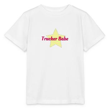Trucker Babe - Stanley/Stella Kinder T-Shirt MINI CREATOR  - Weiß - Vorne - Maike (125cm)