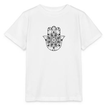 Meditation Mandala Spiritual henna yoga chakra - Stanley/Stella MINI CREATOR Kids’ T-Shirt - white - Front - Maike (125cm)