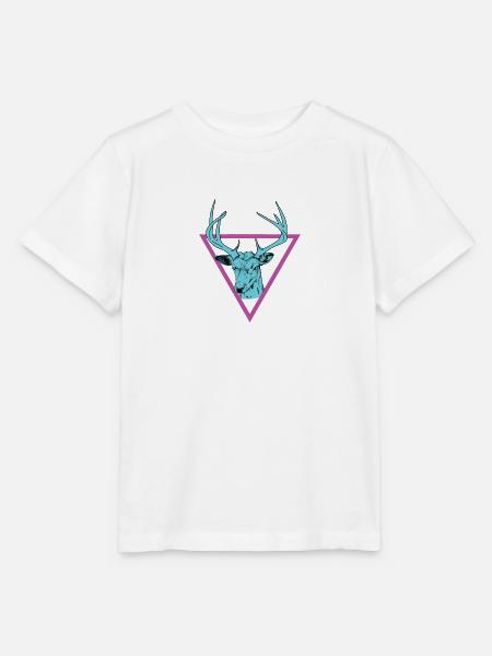 Hirsch - Hirschgeweih - Stanley/Stella Kinder T-Shirt MINI CREATOR  - Weiß