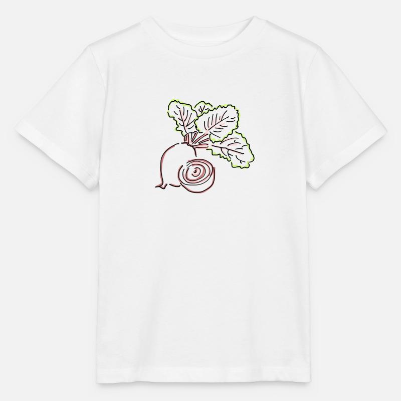 Parterres rouges - T-shirt bio MINI CREATOR Stanley/Stella Enfant - blanc