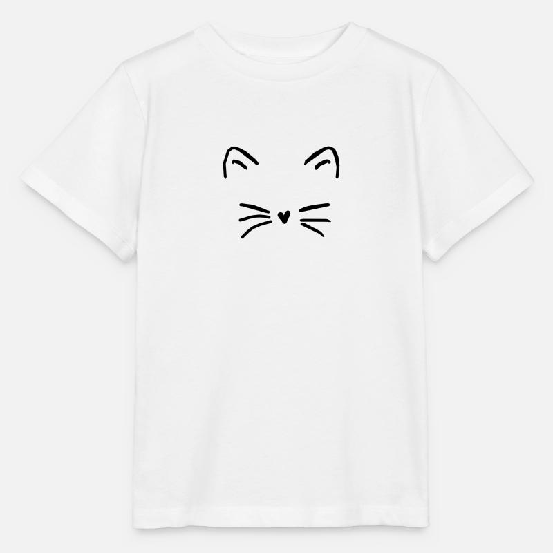 Katze - Stanley/Stella Kinder T-Shirt MINI CREATOR  - Weiß