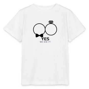Wedding we did it - Stanley/Stella MINI CREATOR Kids’ T-Shirt - white - Front - Maike (125cm)