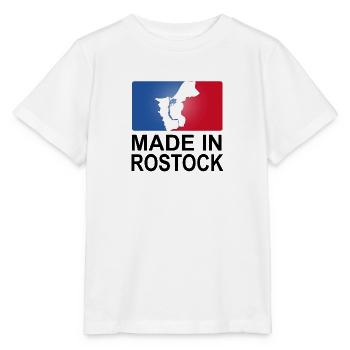 sporty Made in Rostock logo - Stanley/Stella MINI CREATOR Kids’ T-Shirt - white - Front - Maike (125cm)