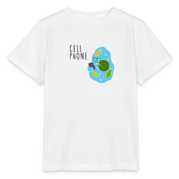 Téléphone portable - T-shirt bio MINI CREATOR Stanley/Stella Enfant - blanc - Devant - Maike (125cm)