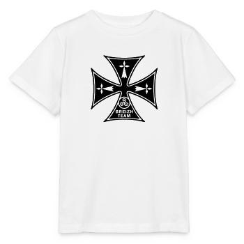 breizh hermine cross triskel - Stanley/Stella MINI CREATOR Kids’ T-Shirt - white - Front - Maike (125cm)