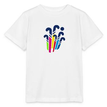 Bunte Hockeyschläger - Stanley/Stella Kinder T-Shirt MINI CREATOR  - Weiß - Vorne - Maike (125cm)