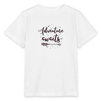 Das Abenteuer wartet - Stanley/Stella Kinder T-Shirt MINI CREATOR  - Weiß - Vorne - Maike (125cm)