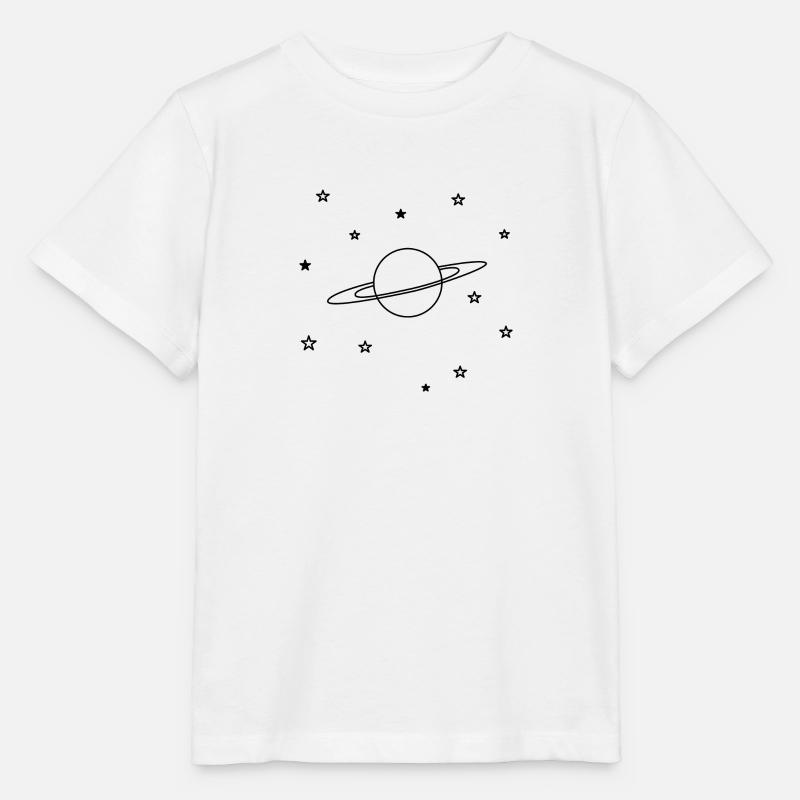 Saturne - T-shirt bio MINI CREATOR Stanley/Stella Enfant - blanc