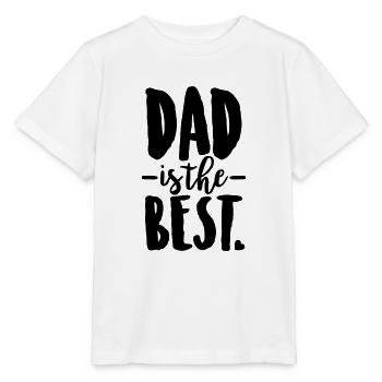 Dad is the best - Stanley/Stella MINI CREATOR Kids’ T-Shirt - white - Front - Maike (125cm)