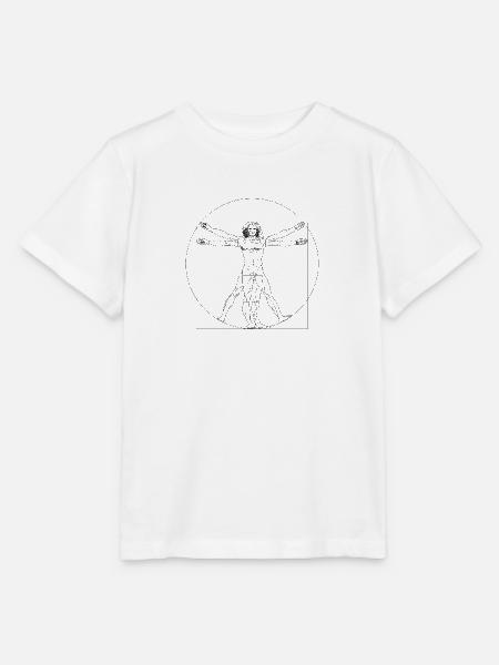 Vitruvian Man - Stanley/Stella Kinder T-Shirt MINI CREATOR - Weiß
