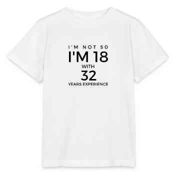 50th birthday - saying for 50th birthday - Stanley/Stella MINI CREATOR Kids’ T-Shirt - white - Front - Maike (125cm)
