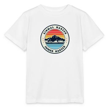 Einmal Harzer, Immer Harzer - Stanley/Stella Kinder T-Shirt MINI CREATOR  - Weiß - Vorne - Maike (125cm)
