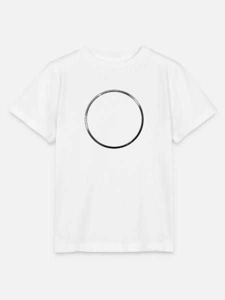 RING 3D METALLIC - Stanley/Stella Kinder T-Shirt MINI CREATOR - Weiß