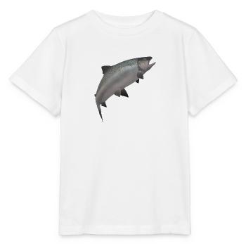 3D Lachs - Stanley/Stella Kinder T-Shirt MINI CREATOR  - Weiß - Vorne - Maike (125cm)