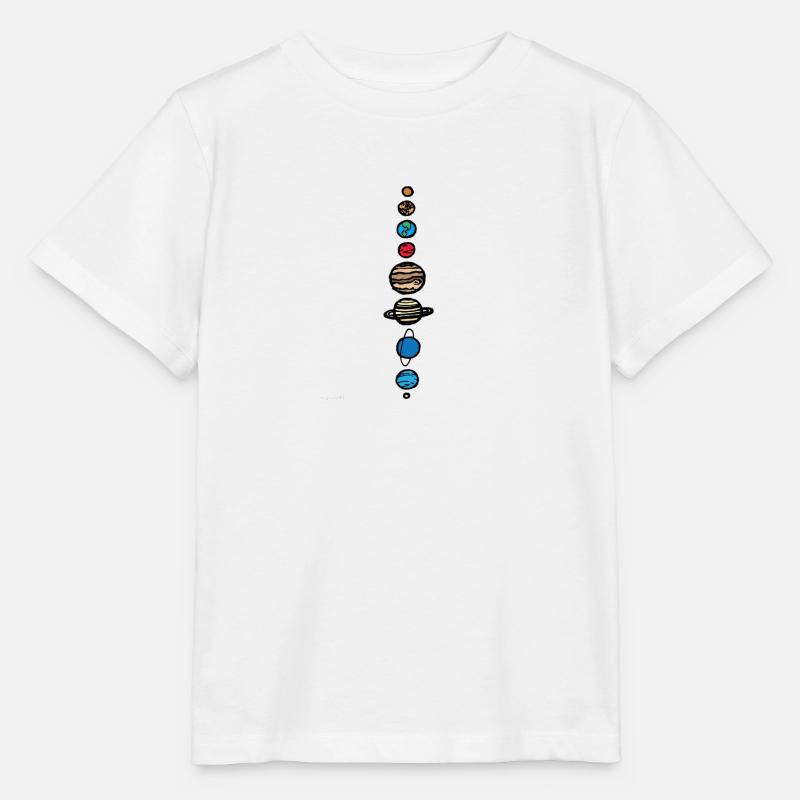 planètes - T-shirt bio MINI CREATOR Stanley/Stella Enfant - blanc