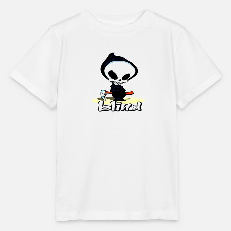 Crâne aveugle - T-shirt bio MINI CREATOR Stanley/Stella Enfant - blanc