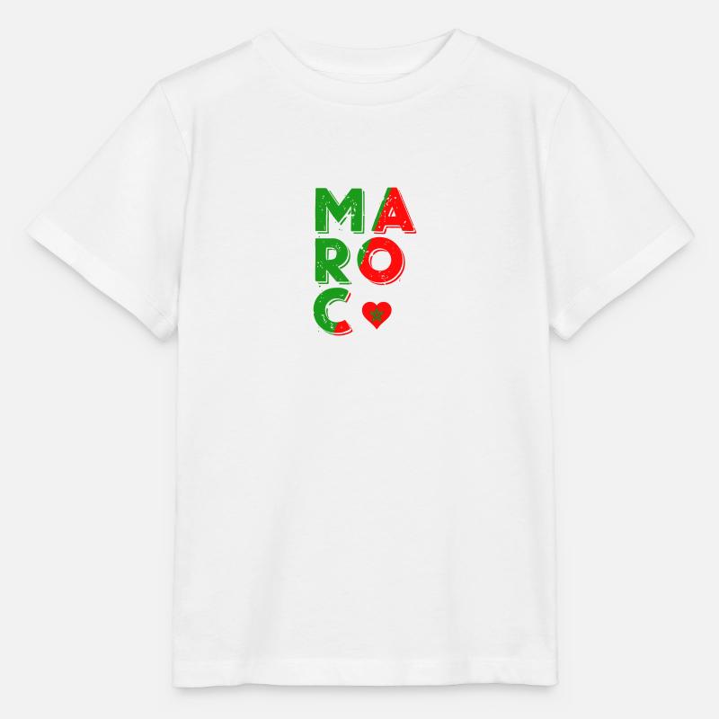 maroc - T-shirt bio MINI CREATOR Stanley/Stella Enfant - blanc