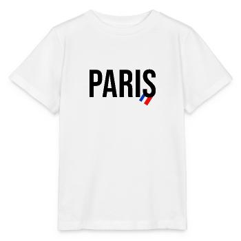 Paris Frankreich Liebesstadt blaue weiße rote Fahne - Stanley/Stella Kinder T-Shirt MINI CREATOR  - Weiß - Vorne - Maike (125cm)