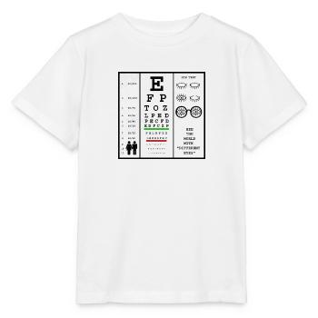 Eye Test - Stanley/Stella MINI CREATOR Kids’ T-Shirt - white - Front - Maike (125cm)