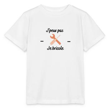 J'peux pas je bricole - T-shirt bio MINI CREATOR Stanley/Stella Enfant - blanc - Devant - Maike (125cm)