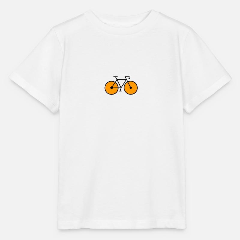 vélo de course orange - T-shirt bio MINI CREATOR Stanley/Stella Enfant - blanc