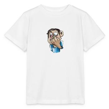 Pick one's nose - Stanley/Stella MINI CREATOR Kids’ T-Shirt - white - Front - Maike (125cm)