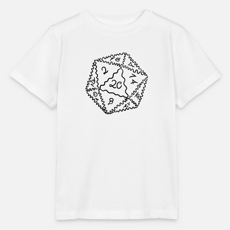 D20 Würfel - Stanley/Stella Kinder T-Shirt MINI CREATOR  - Weiß