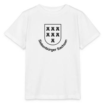 Wappen "Siebenbürger Sachsen" einfarbig - Stanley/Stella Kinder T-Shirt MINI CREATOR  - Weiß - Vorne - Maike (125cm)